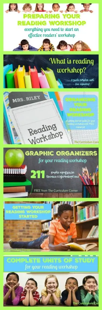 TEACHERS - PIN THIS ONE! Getting started with reading workshop guide - HUGE FREEBIE FIND!!! Everything you need from The Curriculum Corner
