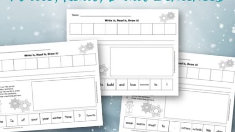 Image for Snowman Read, Write & Draw It!