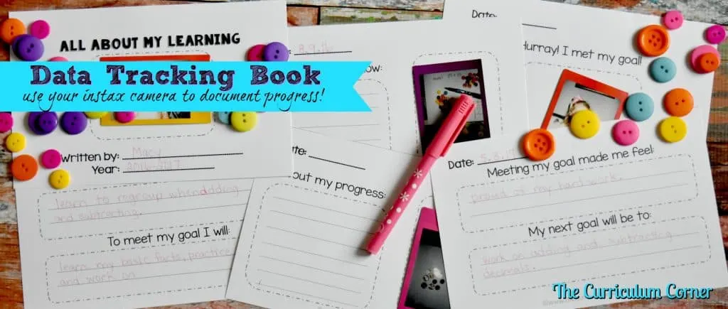 FREE Data Tracking Resources for the Classroom | Use photos to document learning with these printables | The Curriculum Corner | FREEBIE