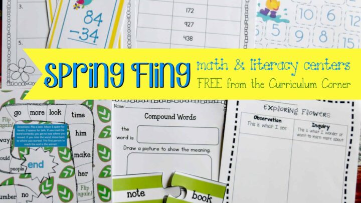 FREE Spring Centers for Math & Literacy