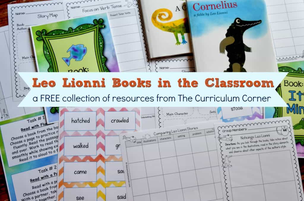 FREE Leo Lionni Resources from The Curriculum Corner FREEBIE