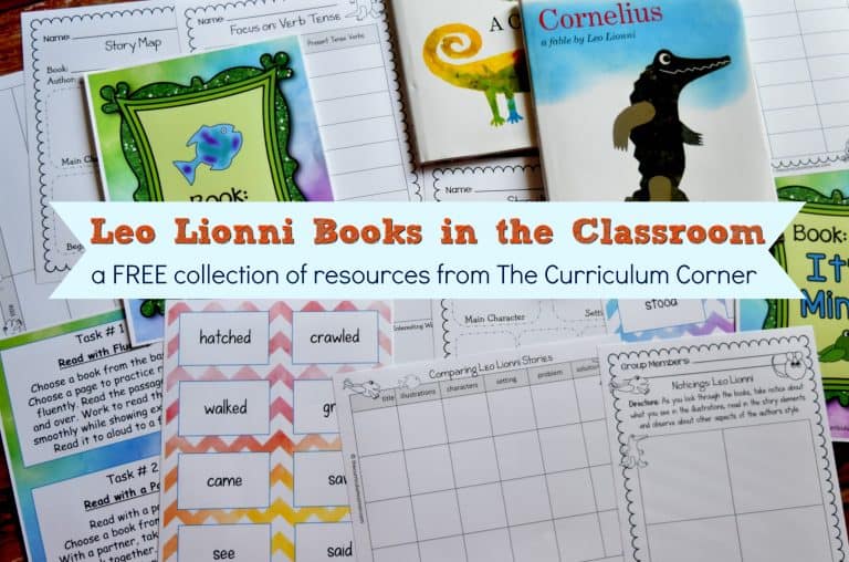 Leo Lionni Books in the Classroom - The Curriculum Corner 123