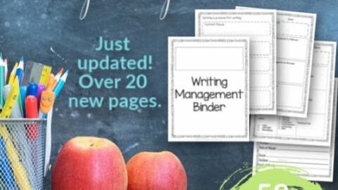 Image for Editable Writing Management Binder