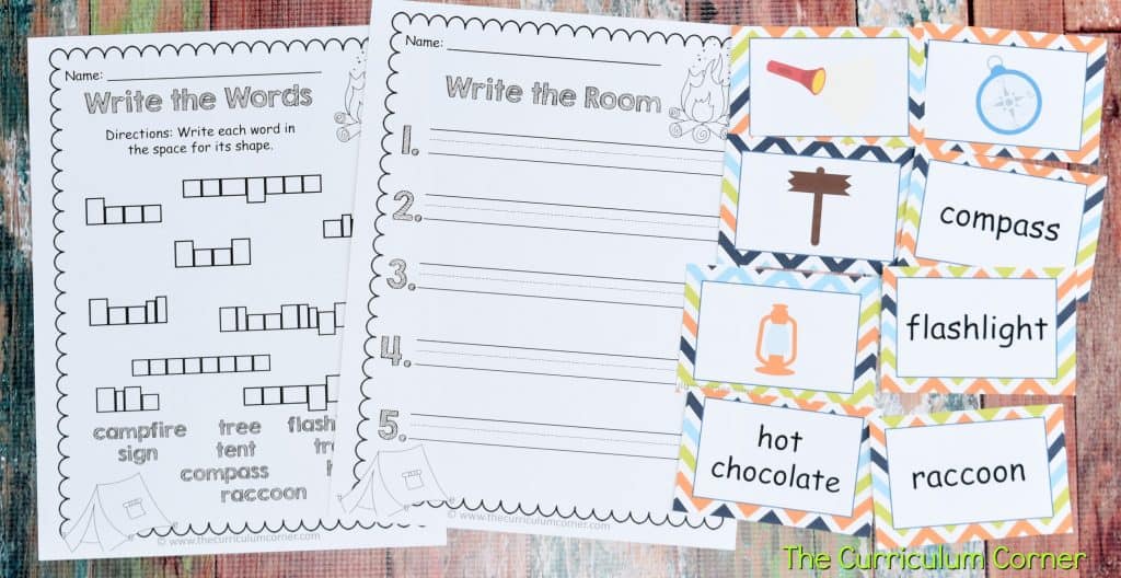 Camping Classroom Theme | FREE Camping Literacy Pack from The Curriculum Corner 3
