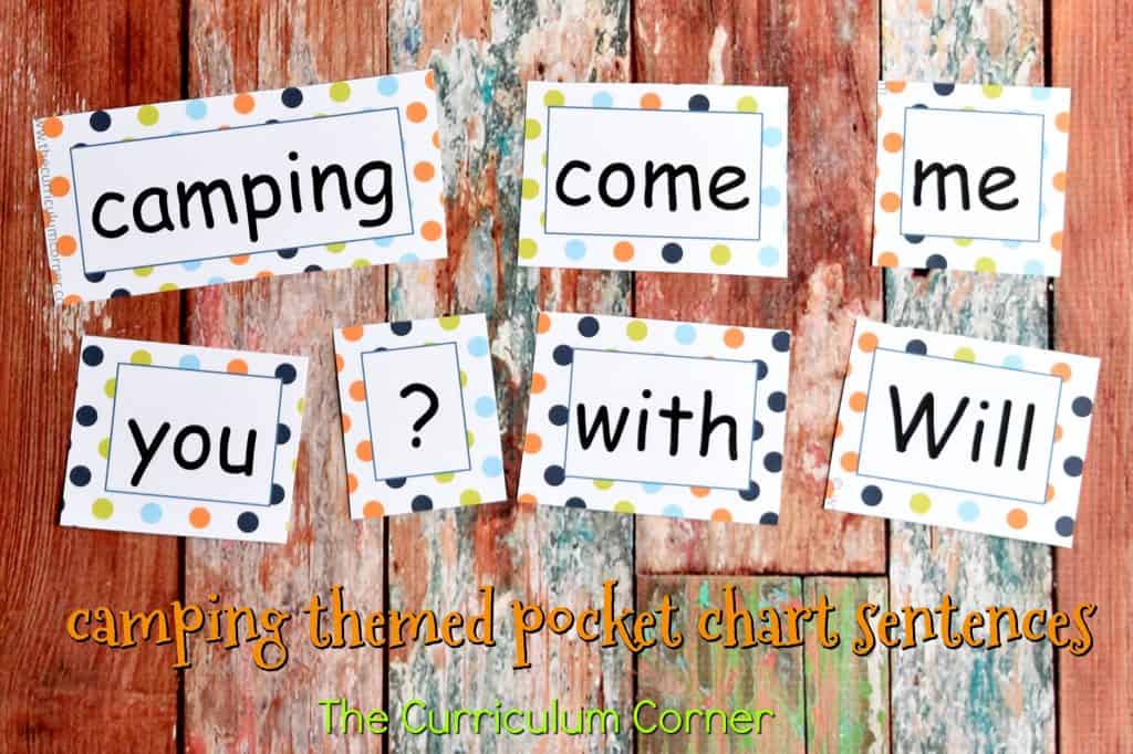 Camping Classroom Theme | FREE Camping Literacy Pack from The Curriculum Corner 2