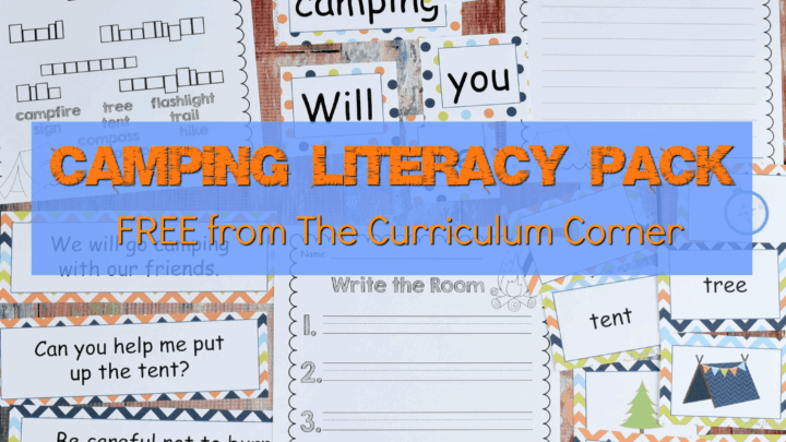 Camping Classroom Theme | FREE Camping Literacy Pack from The Curriculum Corner 4