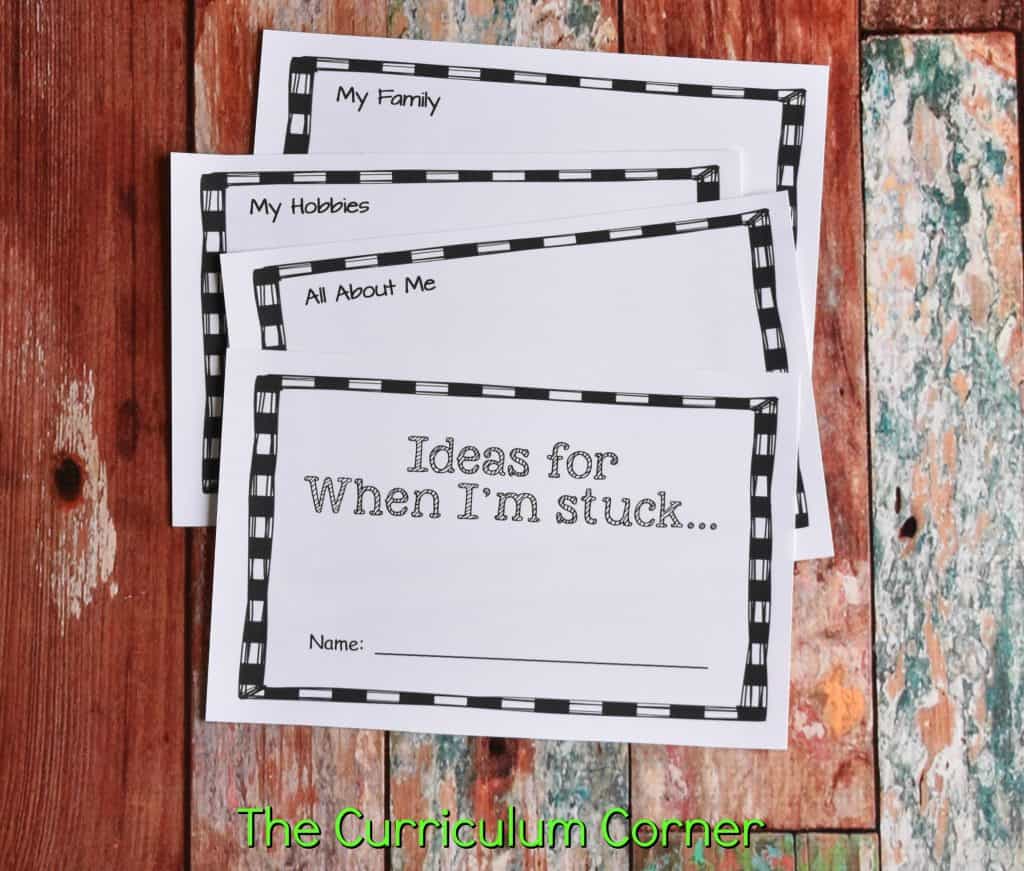 Strategies for Reluctant Writers with FREE Printables from The Curriculum Corner 2