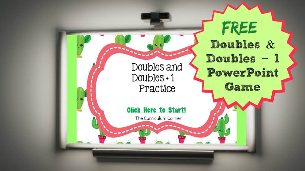 FREE Doubles and Doubles + 1 PowerPoint Game | Doubles Facts | The Curriculum Corner