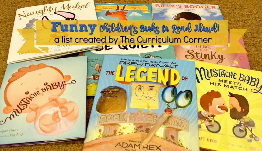 Funny Read Alouds - a list created by The Curriculum Corner