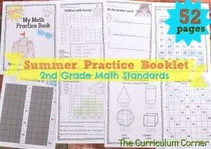 FREE Summer Math Practice Booklet from The Curriculum Corner 2