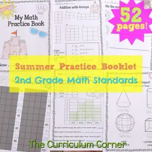 FREE Summer Math Practice Booklet from The Curriculum Corner