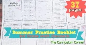FREE 3rd Grade Standards Summer Math Practice Booklet from The Curriculum Corner 2