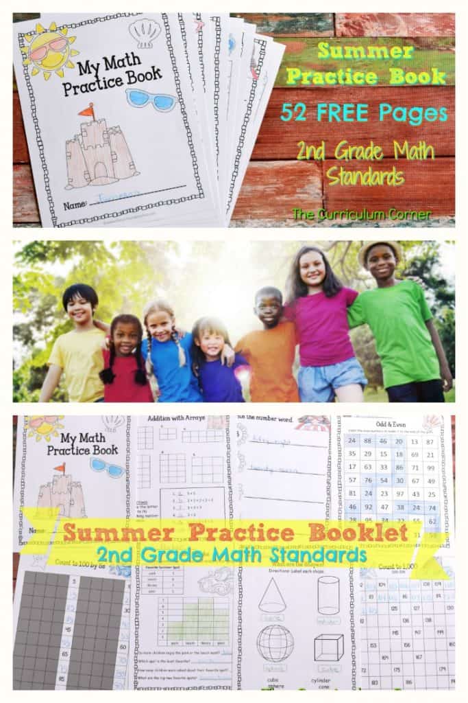 FREE Summer Math Practice Booklet from The Curriculum Corner 4