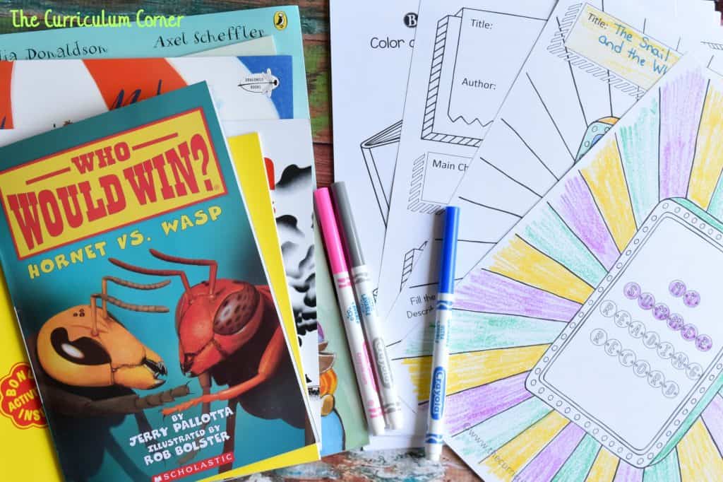 FREE Summer Reading Record Journal from The Curriculum Corner 2