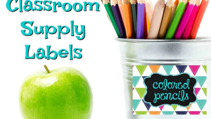 Image for Editable Classroom Supply Labels