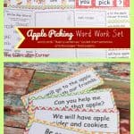 FREE Apple Picking Word Work from The Curriculum Corner
