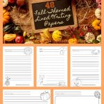 FREE Fall Lined Papers for Writing Workshop from The Curriculum Corner