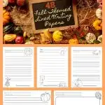 FREE Fall Lined Papers for Writing Workshop from The Curriculum Corner