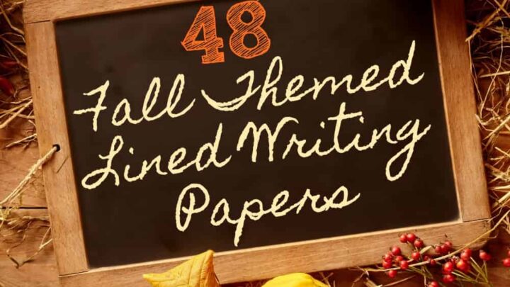FREE Fall Lined Papers for Writing Workshop from The Curriculum Corner 2