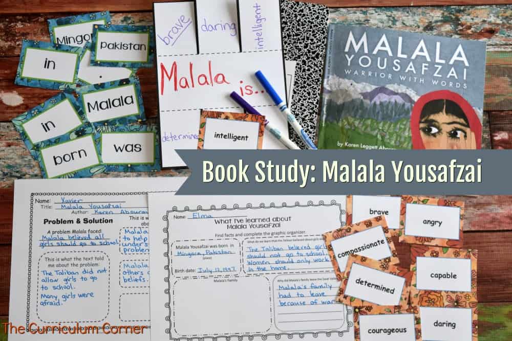 Book Study: Malala Yousafzai FREE from The Curriculum Corner 2