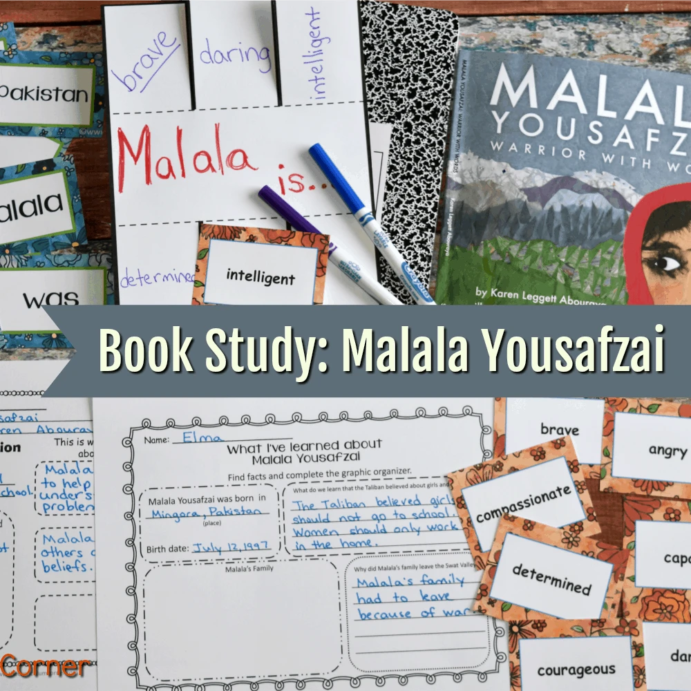 Book Study: Malala Yousafzai FREE from The Curriculum Corner 3
