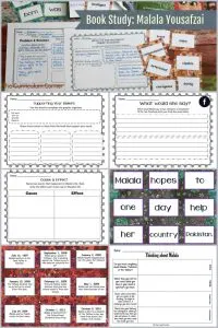 Book Study: Malala Yousafzai FREE from The Curriculum Corner 3