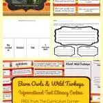 FREE Owls & Turkeys Informational Text Literacy Centers from The Curriculum Corner 8