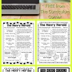 FREE 12 Seasonal Newsletter Templates from The Curriculum Corner | Classroom Newsletter
