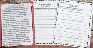 FREE Sports Math & Literacy Centers from The Curriculum Corner 5