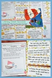 FREE Literacy Center Activities for How to Make an Apple Pie and See the World FREE from The Curriculum Corner 4