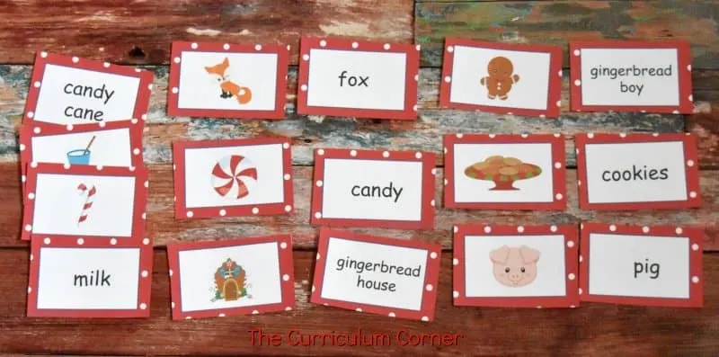 FREE Gingerbread Literacy Centers from The Curriculum Corner 3