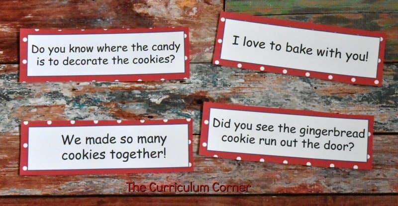 FREE Gingerbread Literacy Centers from The Curriculum Corner 5