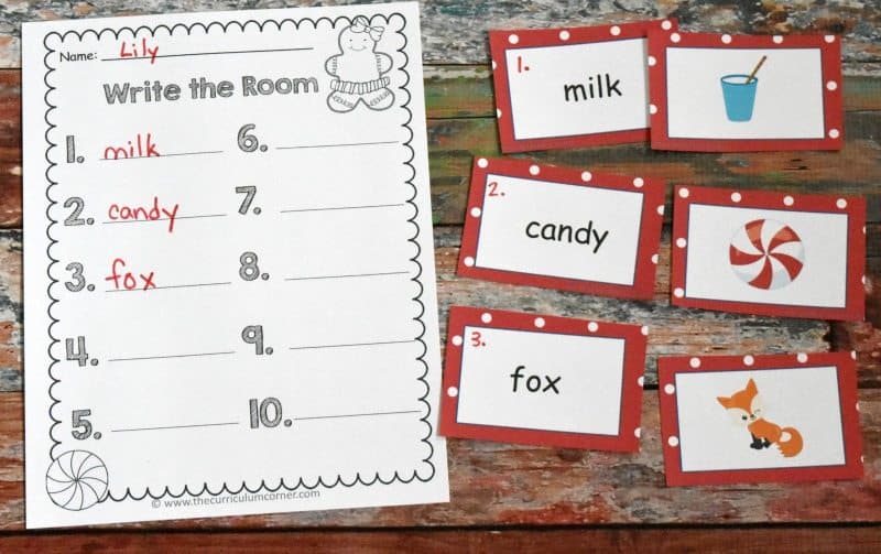 FREE Gingerbread Literacy Centers from The Curriculum Corner 7