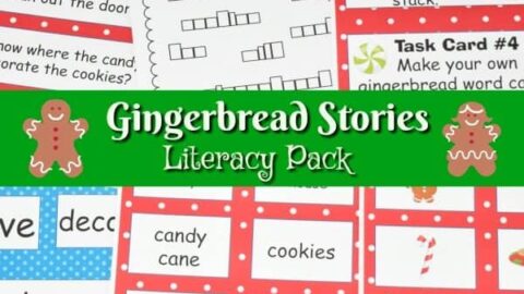 FREE Gingerbread Literacy Centers from The Curriculum Corner 10