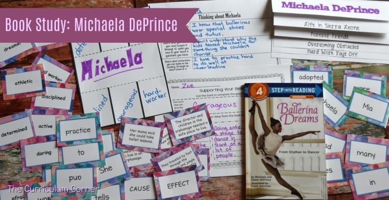 FREE Book Study Ballerina Dreams about Michaela DePrince from The Curriculum Corner