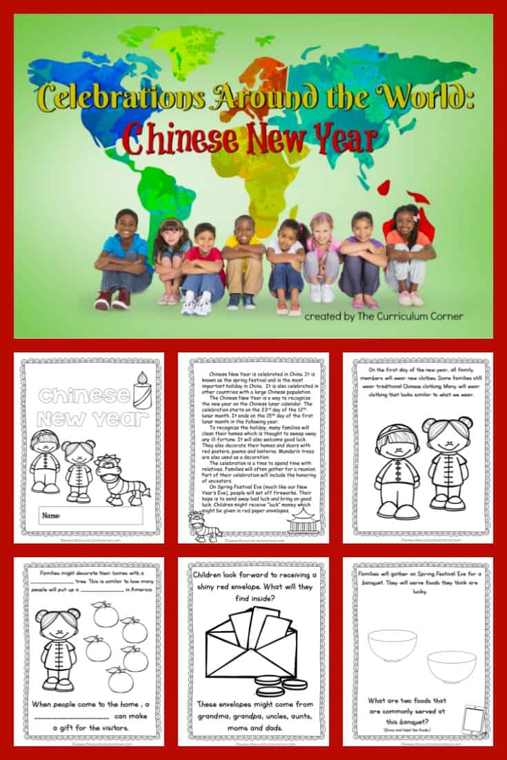 FREE Celebrations Around the World: Chinese New Year booklet from The Curriculum Corner