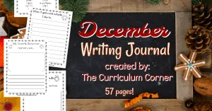 FREE December Writing Journal from The Curriculum Corner 2