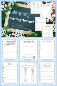FREE January Journal for Writing from The Curriculum Corner 2
