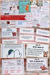 The MItten FREE literacy center activities from The Curriculum Corner