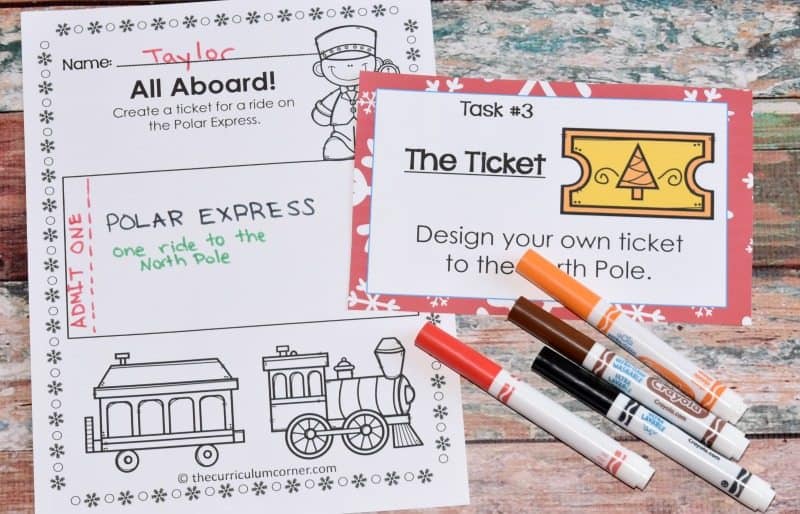 FREE The Polar Express Literacy Center Activities 2