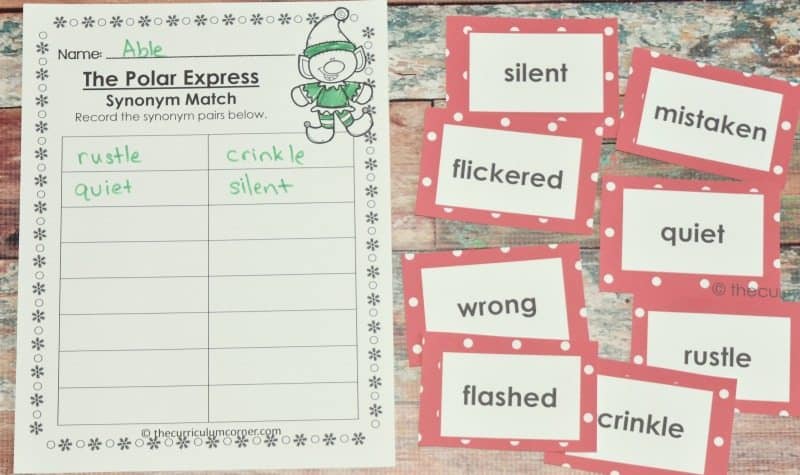 FREE The Polar Express Literacy Center Activities 4