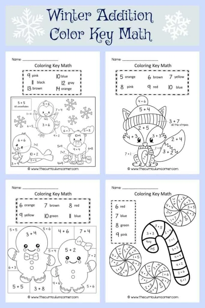 color questopia - wonderful winter number coloring - AbeBooks