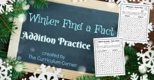 Winter Addition Practice Game 2