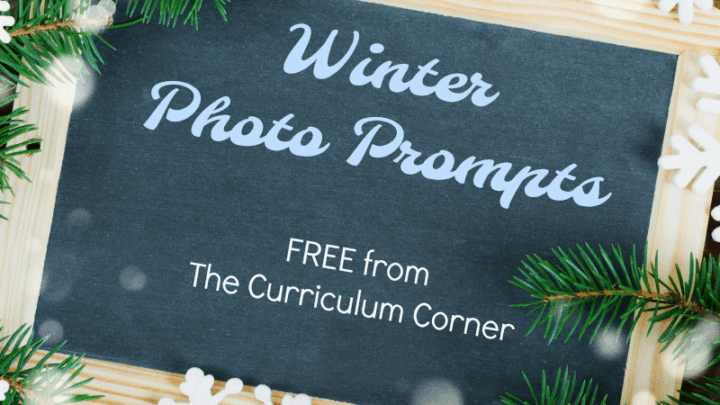 FREE Winter Photo Prompts for Writing from The Curriculum Corner