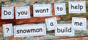 Winter Word Work FREEBIES from The Curriculum Corner 2