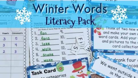 Winter Word Work FREEBIES from The Curriculum Corner