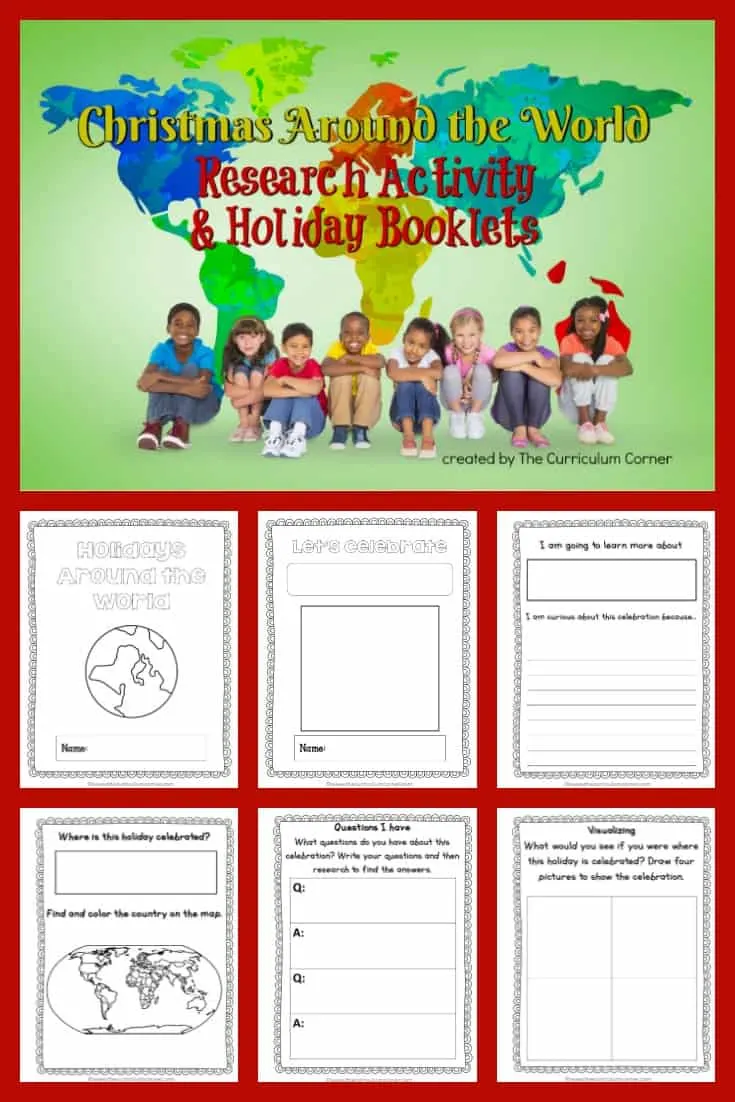 Christmas Around the World FREE Research Activity & Booklets 