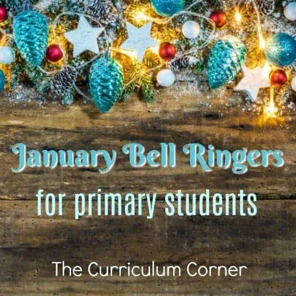 January Bell Ringers FREE from The Curriculum Corner
