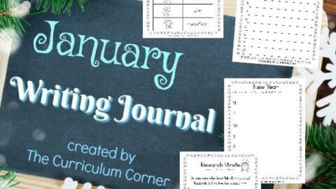 FREE January Writing Journal from The Curriculum Corner