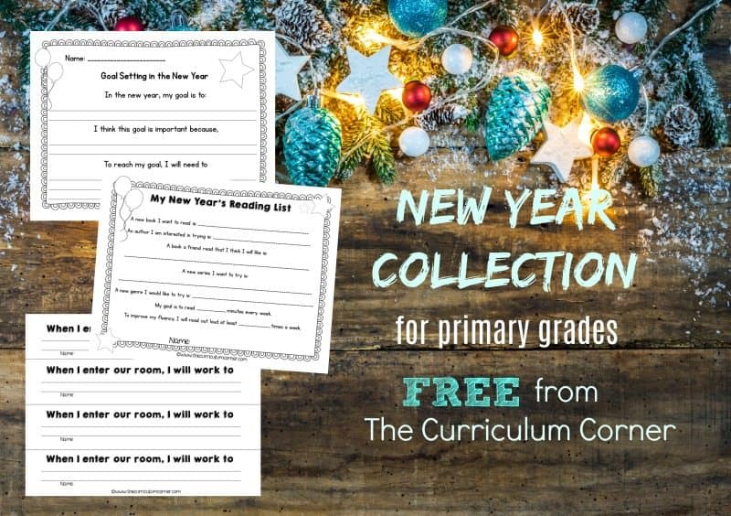This set of New Year Classroom Ideas for primary grades is designed to give your classroom a new start in the New Year.